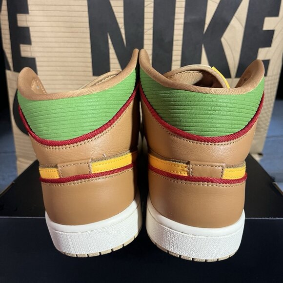 NEW Nike Air Jordan 1 Mid SE Cheeseburger IB7403 224 Men's Size 13 - Picture 4 of 6